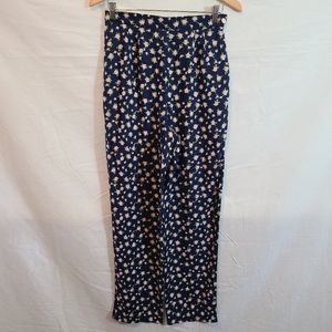 Vintage Herman Geist Floral 100%Rayon Pants